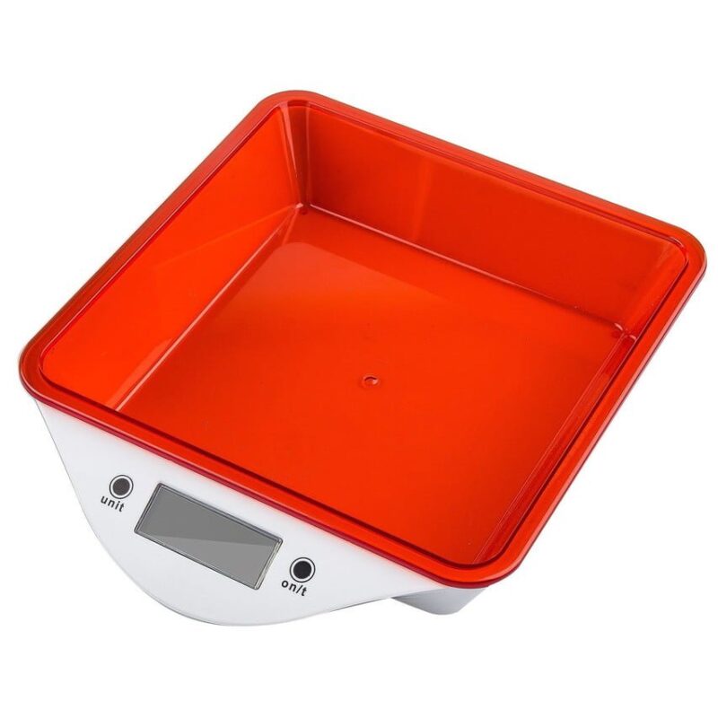 Rote Digitalwaage
