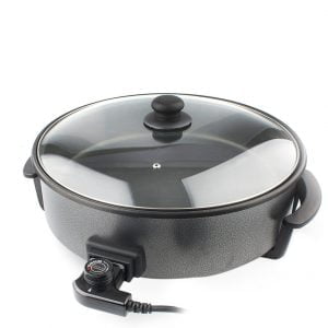 Pizza pan antiadherente con tapa