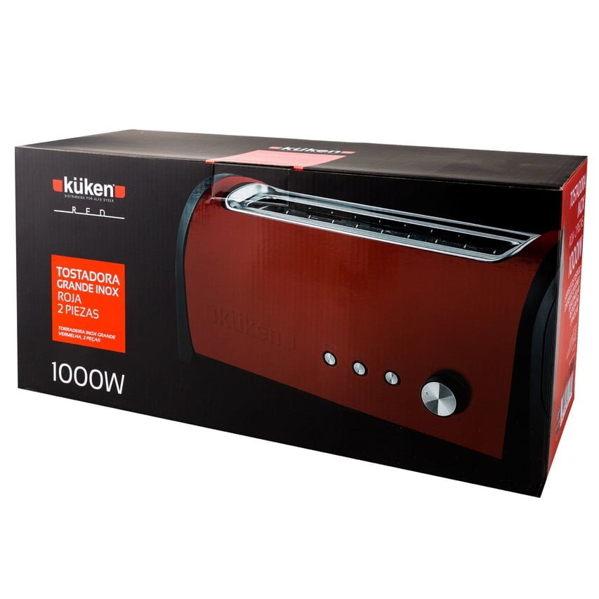 Red electric toaster box