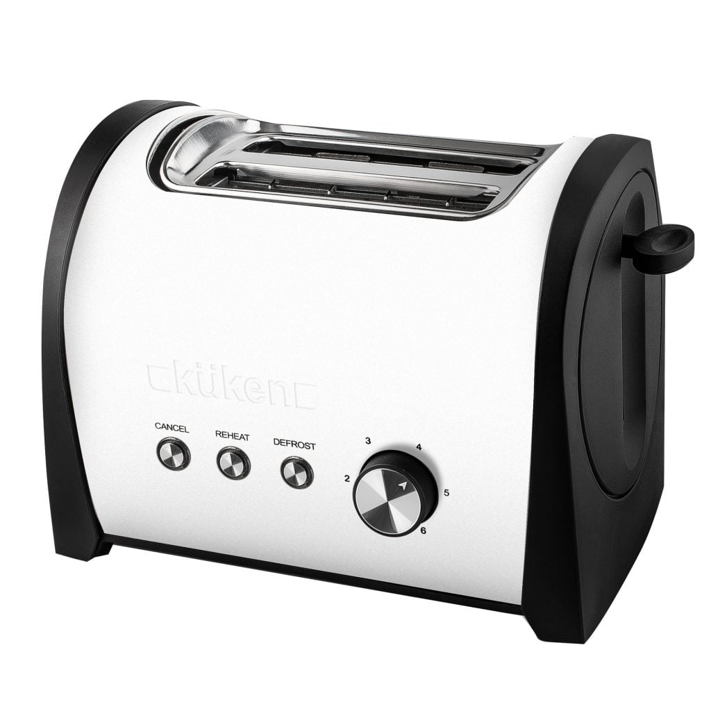 Weißer Doppelschlitz-Toaster