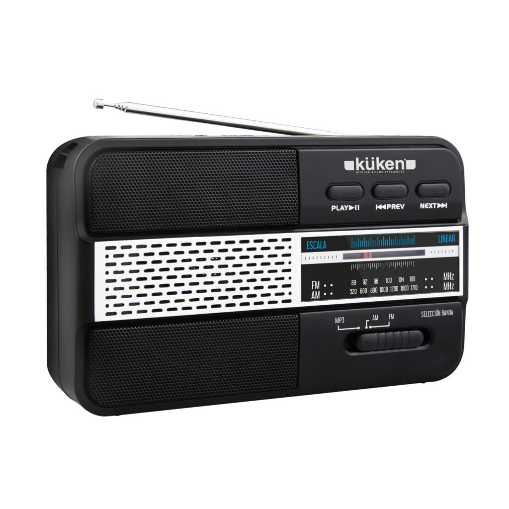 Rechargeable battery-operated radio