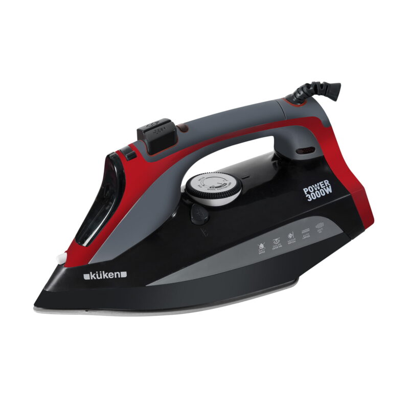 KÜKEN FER À VAPEUR À SEMELLE EN ACIER INOXYDABLE 3000W