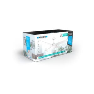 VENTILADOR DE TECHO LED BLANCO KÜKEN - Imagen 2