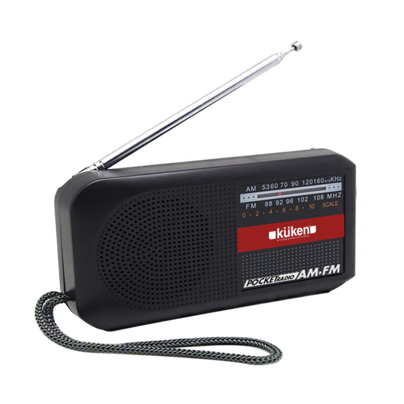 RÁDIO PORTÁTIL KÜKEN AM/FM COM PILHAS
