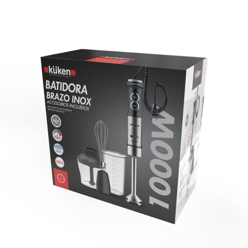 BATIDORA BRAZO INOX 1000W CON ACCESORIOS KÜKEN – Image 6