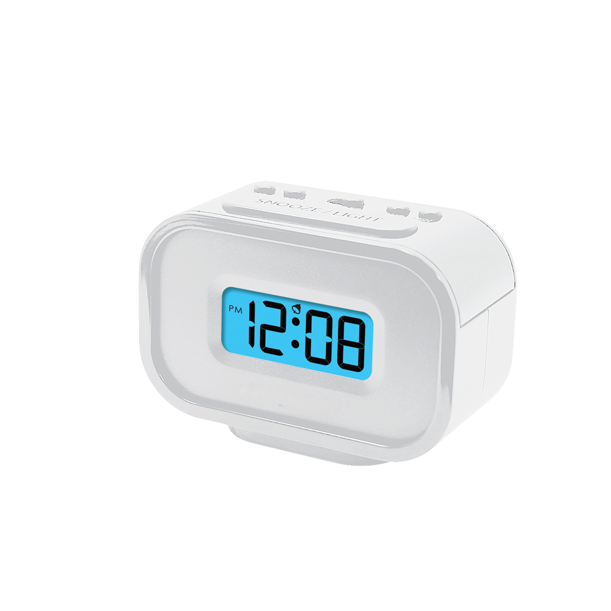 RELOJ DIGITAL CON ALARMA BLANCO KÜKEN