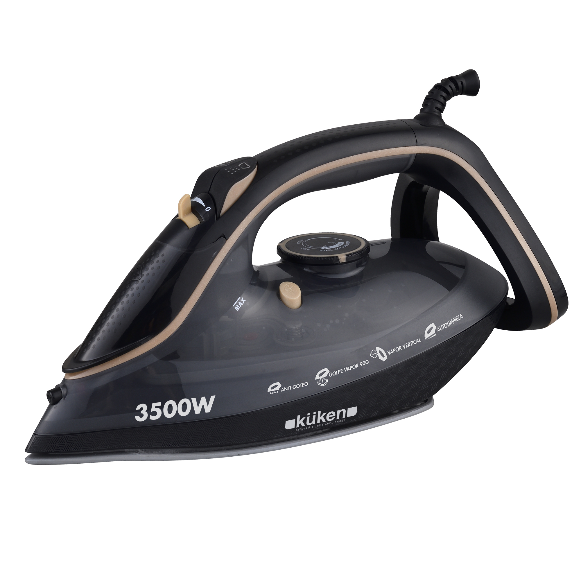 PLANCHA VAPOR KÜKEN SUELA CERÁMICA 3500W