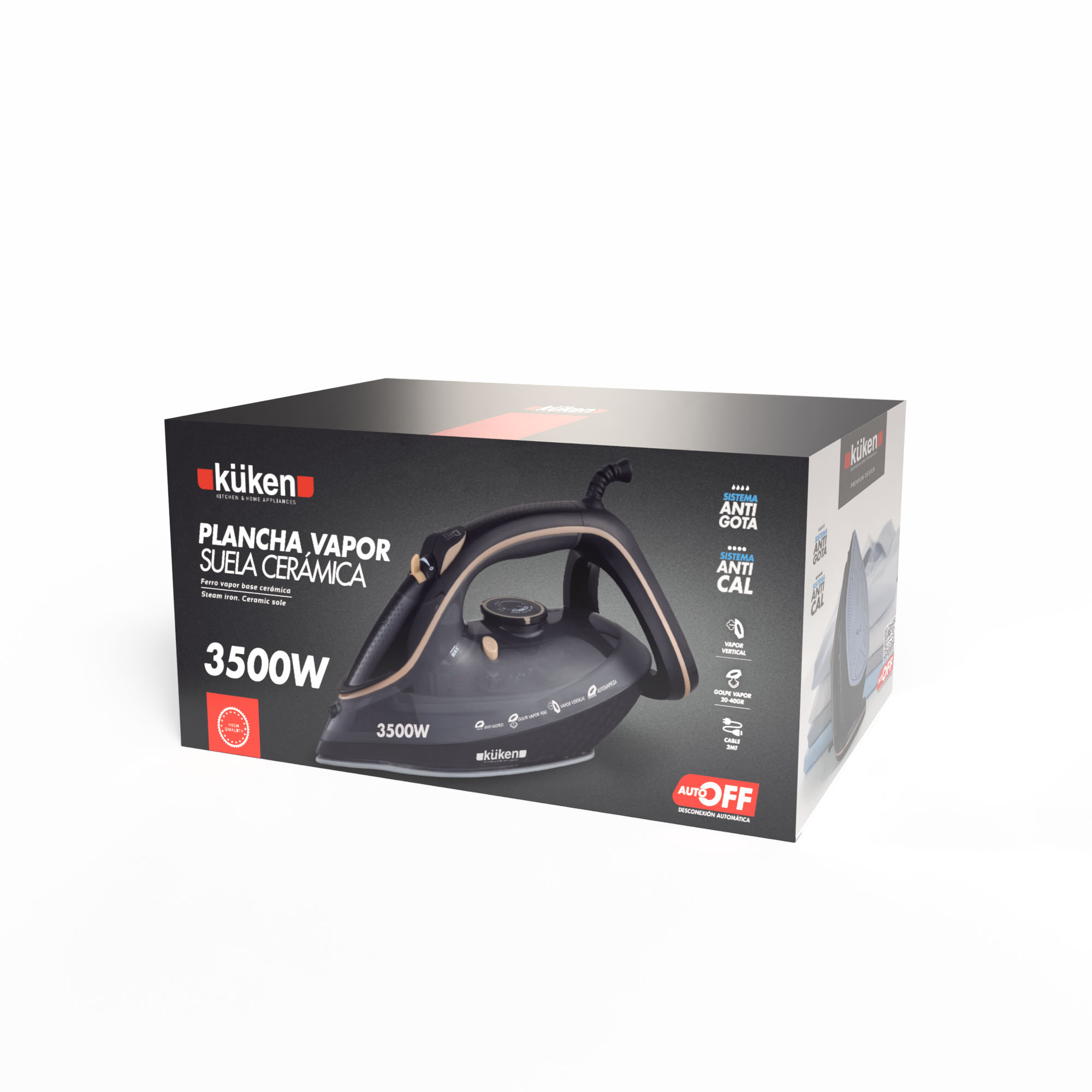 PLANCHA VAPOR KÜKEN SUELA CERÁMICA 3500W - Image 3