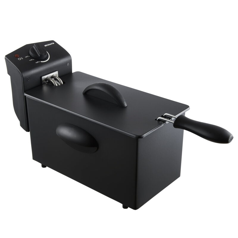 KUKEN EDELSTAHL FRITEUSE 2000W 3.0 L SCHWARZ