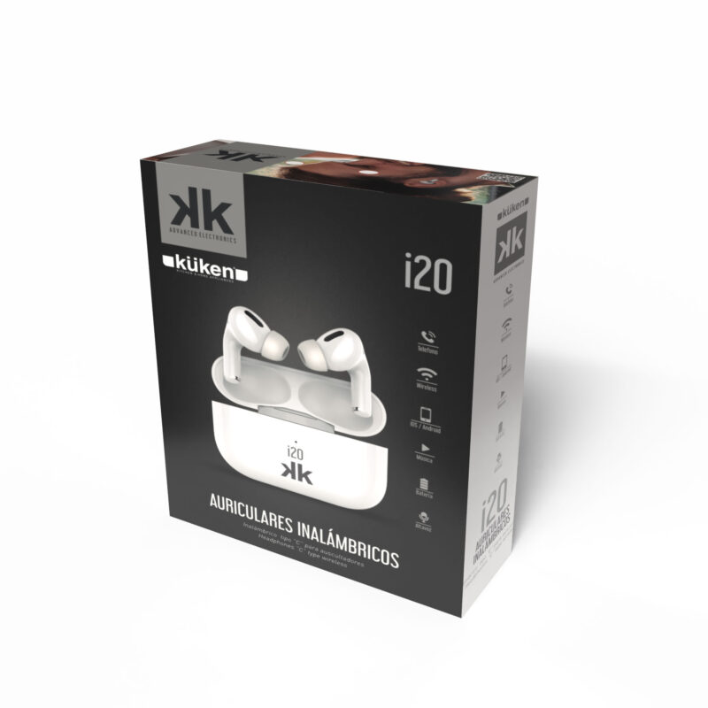 AURICULARES INALÁMBRICOS IP20 BLANCOS KÜKEN – Image 2